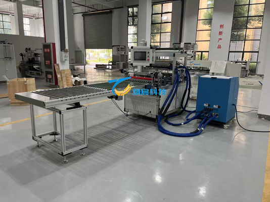 225V HEPA Filter Pleating Machine Automatic Pleating and Glueing Machine Commerciale