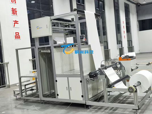 PLC Controllo Fibra di vetro Plissing Machine Filato linea di produzione di carta 220V