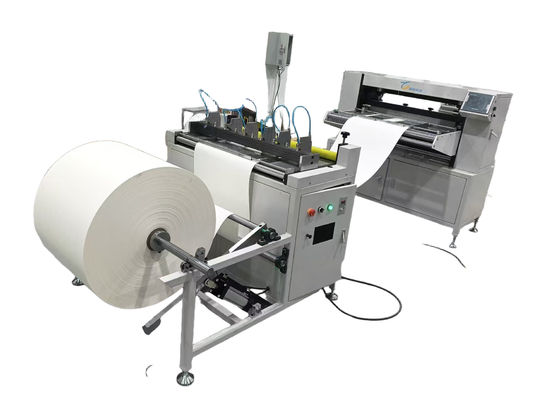 Linea di produzione automatica di filtri per aria G4 con efficienza del 95% e rinforzo in fibra per la produzione di elementi di filtro HVAC durevoli