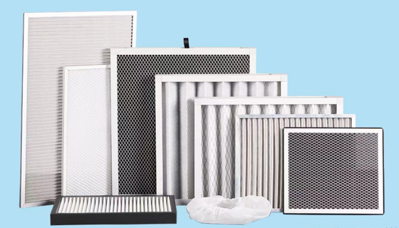 Commercial Grade Pleated Panel Air Pre Filters Raccoglienza della polvere