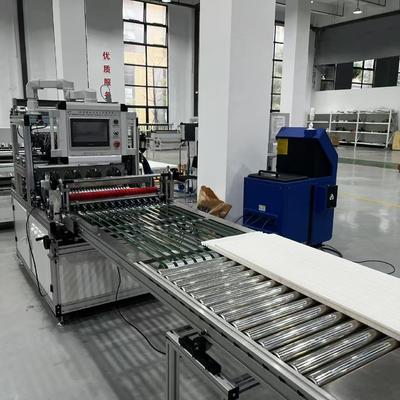 Linea di produzione automatica per filtro aria regolabile da 20 mm con macchina incollatrice PP
