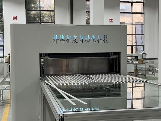 Linea di produzione per plissettatura in fibra di vetro ad alta temperatura con altezza piega di 300 mm