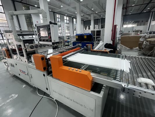 Linea di produzione di filtri ad alta efficienza altezza di piegatura 300 mm Linea di produzione di piegatura e collazione automatica di filtri HEPA