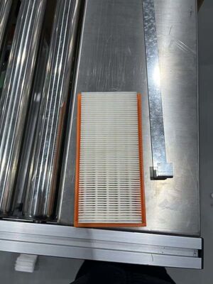 Linea automatica ad alta efficienza per piegatura e incollaggio di filtri aria