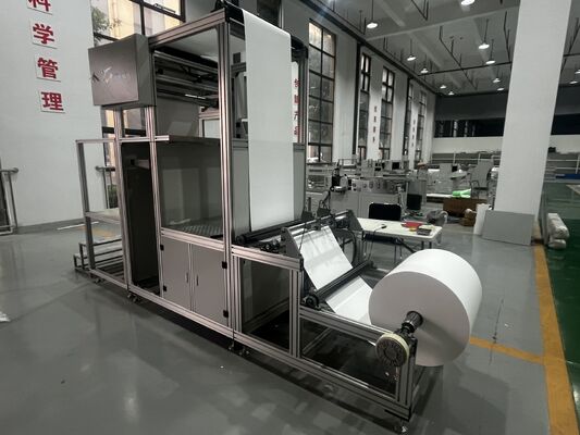 Linea di produzione di piegatura completamente automatica per filtri d'aria in fibra di vetro