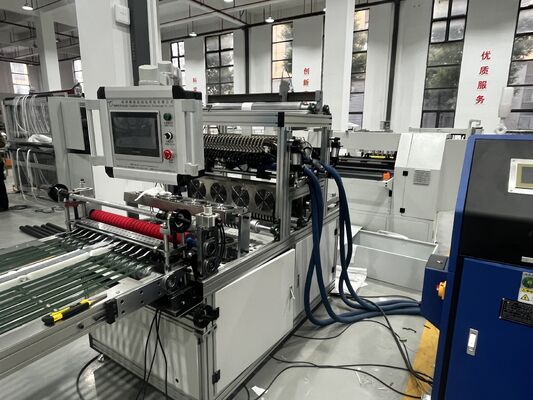 Linea automatica ad alta efficienza per piegatura e incollaggio di filtri aria