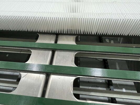 Linea di produzione mini filtro HEPA a struttura stabile e alta precisione, controllata da PLC, supporta più dimensioni e tipi di filtro