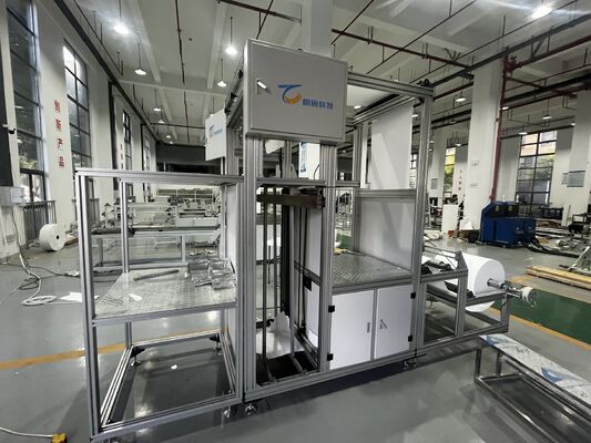 Linea di produzione per piegatura di carta in fibra di vetro partizionata ad alta efficienza