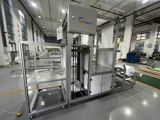 Linea di produzione per piegatura di carta in fibra di vetro partizionata ad alta efficienza