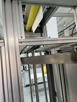 Produzione di massa Linea di produzione di filtri in fibra di vetro ISO con pareti divisorie