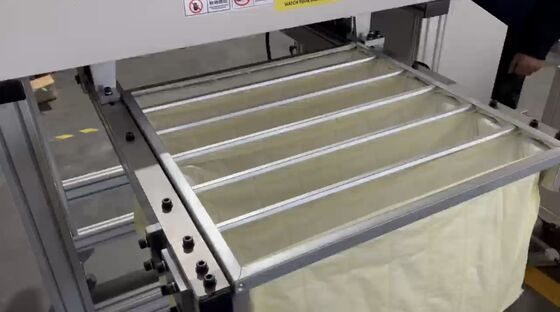 Macchina per la fabbricazione di filtri a tasca computerizzata, macchina per la fabbricazione di sacchi filtro dell'aria, alta efficienza