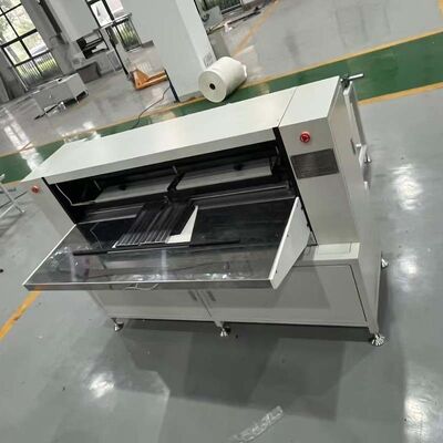 Macchina piegatrice semiautomatica per carta filtro a risparmio energetico e a bassa manutenzione in linee di produzione per impieghi gravosi