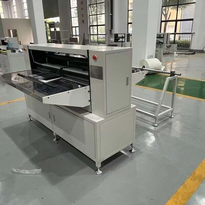 Macchina piegatrice semiautomatica per carta filtro a risparmio energetico e a bassa manutenzione in linee di produzione per impieghi gravosi