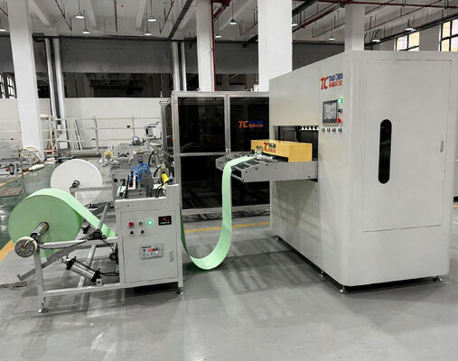 Piegatrice Servo ad alta velocità da 300 mm, macchina automatica per la piegatura di tessuti per la produzione di filtri industriali