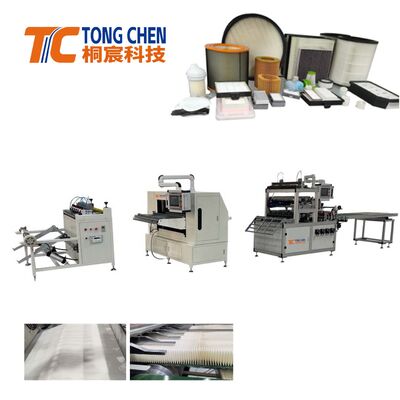 Linea di produzione di carta filtrante completamente automatica di precisione di alimentazione pre-taglio piegatura